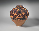 Jar with Painted Decoration of  "Frog" Pattern, Earthenware with painted decoration, China