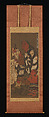 Satsubari, the Second of the Sixteen Arhats, Hanging scroll; ink and color on silk, Japan