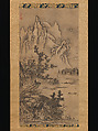 Landscapes of the Four Seasons, Keison (Japanese, active mid-16th century), Pair of hanging scrolls; ink on paper, Japan