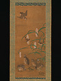 Quail, Sparrows, and Millet, Hanging scroll; ink and color on silk, Japan