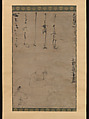 Hotei with a Child, Ono no Ozū (Ono no Tsū) (Japanese, 1559/68–1631), Hanging scroll; ink on paper, Japan