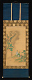 Nunobiki Waterfall, Mount Yoshino, and Tatsuta River, Kano Tsunenobu (Japanese, 1636–1713), Triptych of hanging scrolls; ink and color on silk, Japan