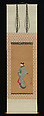 Standing Woman, Tōsendō Rifū (Japanese, active ca. 1730), Hanging scroll; ink and color on silk, Japan