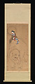 Eguchi no Kimi, Katsukawa Shuntei (Japanese, 1770–1820), Hanging scroll; ink, color and gold on paper, Japan