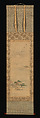 Snow, Moon, and Cherry Blossoms (Yoshiwara in Three Seasons), Chōbunsai Eishi (Japanese, 1756–1829), Triptych of  hanging scrolls; ink, color, and gold on silk, Japan