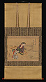Enjoying the Cool Breeze, Kaseki (Japanese, active 18th century), Hanging scroll; ink and color on silk, Japan