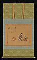 Fuwa Banzaemon, Utagawa Toyokuni II (Japanese, 1777–1835), Hanging scroll; ink and color on silk, Japan