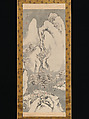 Snowy Landscape, Sakaki Hyakusen (1697–1752), Hanging scroll; ink and color on paper, Japan