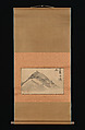 Mountain and Calligraphy, Ike no Taiga (Japanese, 1723–1776), Album leaves mounted as hanging scrolls; ink on paper, Japan