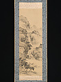Landscapes of the Four Seasons, Yamamoto Baiitsu (Japanese, 1783–1856), Set of four hanging scrolls; ink and color on silk, Japan