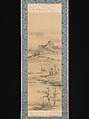 Landscapes of the Four Seasons, Yamamoto Baiitsu (Japanese, 1783–1856), Set of four hanging scrolls; ink and color on silk, Japan