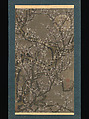 White Plum Blossoms and Moon, Itō Jakuchū (Japanese, 1716–1800), Hanging scroll; ink and color on silk, Japan