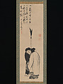 Hanshan and Shide (Japanese: Kanzan and Jittoku), Itō Jakuchū (Japanese, 1716–1800), Hanging scroll; ink on paper, Japan