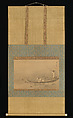 Zhou Maoshu Admiring Lotuses, Kaihō Yūsetsu (Japanese, 1598–1677), Hanging scroll; ink on silk, Japan