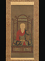 Portrait of Jianzhen, Hanging scroll; ink and color on silk, Japan