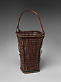 Lily-Shaped Flower Basket (Yuri-gata hanakago), Tanabe Chikuunsai I (Japanese, 1877–1937), Timber bamboo and rattan, Japan