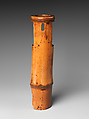 Ancient and Modern Flower Holder (Hanaire), Buseki Suigetsu (Japanese, 1930–2013), Smoked timber bamboo, Japan
