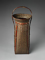 Flower Basket (Hanakago), Iizuka Rōkansai (Japanese, 1890–1958), Timber bamboo, rattan, and lacquer, Japan