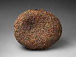Sister Moon Flower Basket (Hanaire), Nagakura Ken'ichi (Japanese, 1952–2018), Timber bamboo, lacquer, powdered polishing stone, and clay, Japan