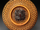 The Light Through a Window Flower Basket (Hanakago), Kajiwara Kōhō (Japanese, born 1935), Timber bamboo, smoked dwarf bamboo, and rattan, Japan
