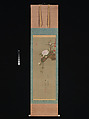 Flower Basket in the Chinese Style, Hanging scroll; ink and color on silk, Japan