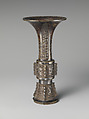 Beaker of archaistic design, Bronze, China