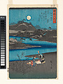 Six Jewel Rivers from Various Provinces, Utagawa Hiroshige (Japanese, Tokyo (Edo) 1797–1858 Tokyo (Edo)), Six woodblock prints; ink and color on paper, Japan