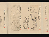 Album of Fifty-four Sketches, Watanabe Kazan (Japanese, died 1841), Album of fifty-four sketches; ink and color on paper, Japan