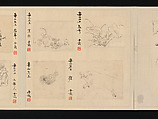 Album of Fifty-four Sketches, Watanabe Kazan (Japanese, died 1841), Album of fifty-four sketches; ink and color on paper, Japan