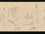 Album of Fifty-four Sketches, Watanabe Kazan (Japanese, died 1841), Album of fifty-four sketches; ink and color on paper, Japan
