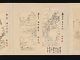 Album of Fifty-four Sketches, Watanabe Kazan (Japanese, died 1841), Album of fifty-four sketches; ink and color on paper, Japan