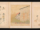Portraits and Poems of the Thirty-six Poetic Immortals, Sumiyoshi Gukei (Japanese, 1631–1705), Album of thirty-six paintings and thirty-six poems; ink, color and gold on silk and paper, Japan