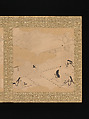 Albums of scenes from The Tale of Genji, Tosa Mitsunori (Japanese, 1583–1638), Two albums of thirty leaves; ink, red pigment, and gold on paper, Japan