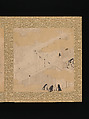 Albums of scenes from The Tale of Genji, Tosa Mitsunori (Japanese, 1583–1638), Two albums of thirty leaves; ink, red pigment, and gold on paper, Japan