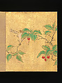 Albums of scenes from The Tale of Genji, Tosa Mitsunori (Japanese, 1583–1638), Two albums of thirty leaves; ink, red pigment, and gold on paper, Japan