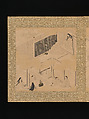 Albums of scenes from The Tale of Genji, Tosa Mitsunori (Japanese, 1583–1638), Two albums of thirty leaves; ink, red pigment, and gold on paper, Japan