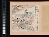 After Ike no Taiga and Yosa Buson’s Ten Conveniences and Ten Pleasures, Copied by Totoki Baigai (Japanese, 1749–1804), Two albums, each with ten leaves; ink and color on paper, Japan