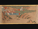 Illustrated Legends of the Origins of the Kumano Shrines, Set of three handscrolls; ink and color on paper, Japan
