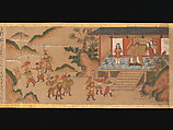 Illustrated Legends of the Origins of the Kumano Shrines, Set of three handscrolls; ink and color on paper, Japan