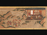 Illustrated Legends of the Origins of the Kumano Shrines, Set of three handscrolls; ink and color on paper, Japan