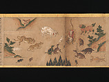 Illustrated Legends of the Origins of the Kumano Shrines, Set of three handscrolls; ink and color on paper, Japan