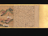 Illustrated Legends of the Origins of the Kumano Shrines, Set of three handscrolls; ink and color on paper, Japan