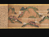 Illustrated Legends of the Origins of the Kumano Shrines, Set of three handscrolls; ink and color on paper, Japan