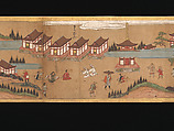 Illustrated Legends of the Origins of the Kumano Shrines, Set of three handscrolls; ink and color on paper, Japan