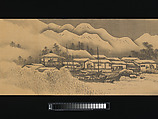 Landscape, Unkoku Tōban (Japanese, 1633–1724), Handscroll; ink on silk, Japan