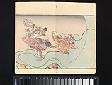 Kyōsai’s Pictures of One Hundred Demons, Kawanabe Kyōsai 河鍋暁斎 (Japanese, 1831–1889), Woodblock printed book (orihon, accordion-style binding); ink and color on paper, Japan