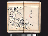 “Bamboo” section, from the Mustard Seed Garden Manual of Painting, Wang Gai (Chinese, 1645–1710), Woodblock-printed book; ink and color on paper, China
