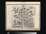 Collection of Japanese 
Paintings, Tani Bunchō (Japanese, 1763–1840), Eight woodblock printed books; ink and color on paper, Japan