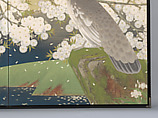 Peacocks and Cherry Blossoms, Imazu Tatsuyuki (Japanese, active early 20th century), Two-panel folding screen; ink, color, gold, and silver on paper, Japan
