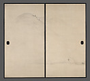 Puppies in the Snow, Nagasawa Rosetsu 長澤蘆雪 (Japanese, 1754–1799), Set of four sliding panels mounted as a pair of two-panel screens; ink and color on paper, Japan